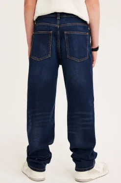 Loose jeans mid waist | Tummansininen | Lapset | Kappahl