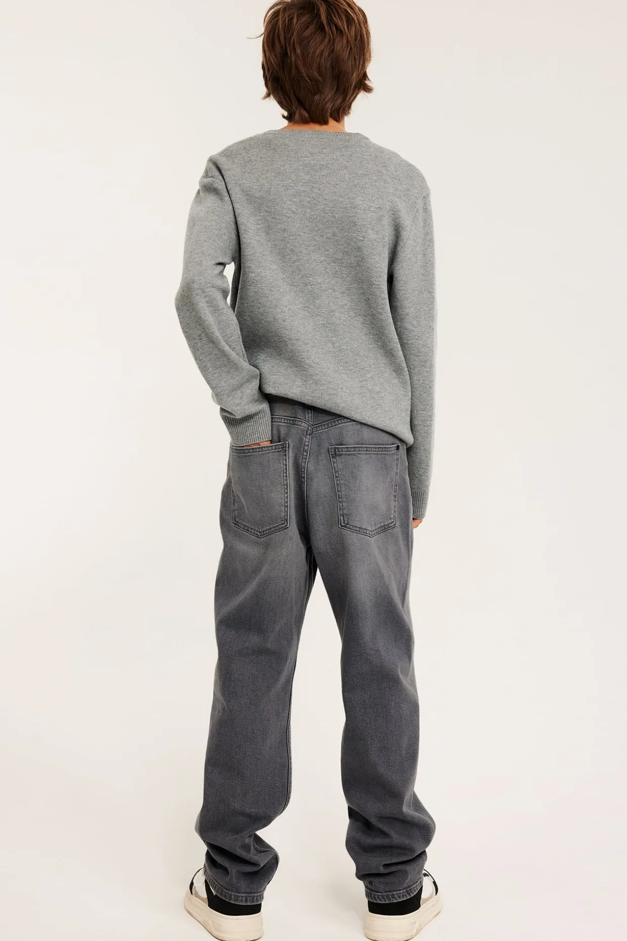 Loose jeans mid waist | Vaaleanharmaa | Lapset | Kappahl