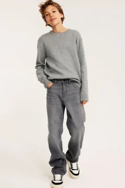 Loose jeans mid waist | Vaaleanharmaa | Lapset | Kappahl