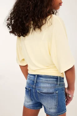 Lyhyet farkkushortsit, joissa on matala vyötärö | Denim | Lapset | Kappahl