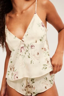 Lyhyet satiinishortsit | Luonnonvalkoinen | Naiset | Kappahl