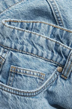 Lyhyt A-linjainen farkkuhame | Vaalea denim | Naiset | Kappahl