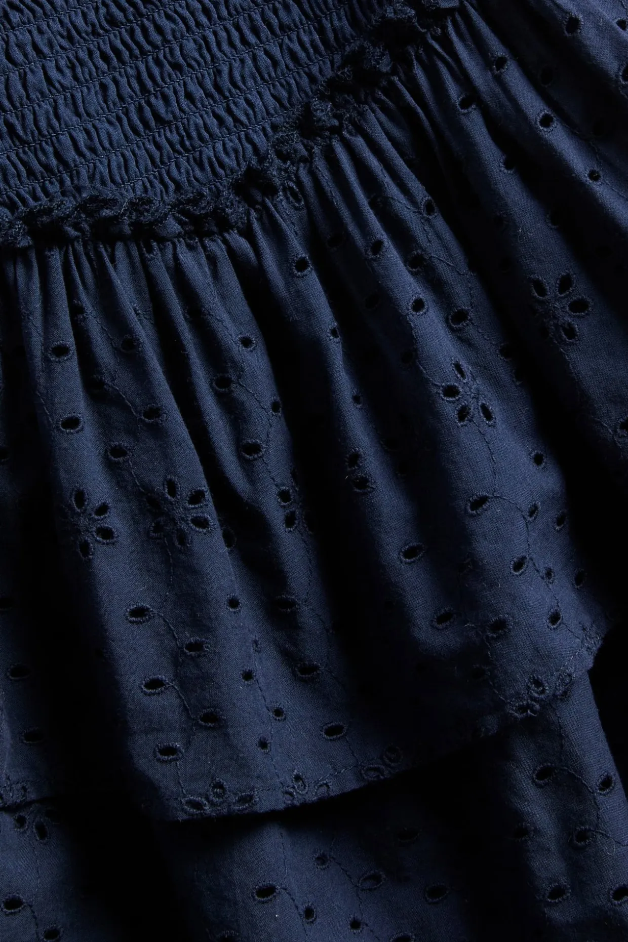 Lyhyt hame, broderie anglaise | Sininen | Lapset | Kappahl