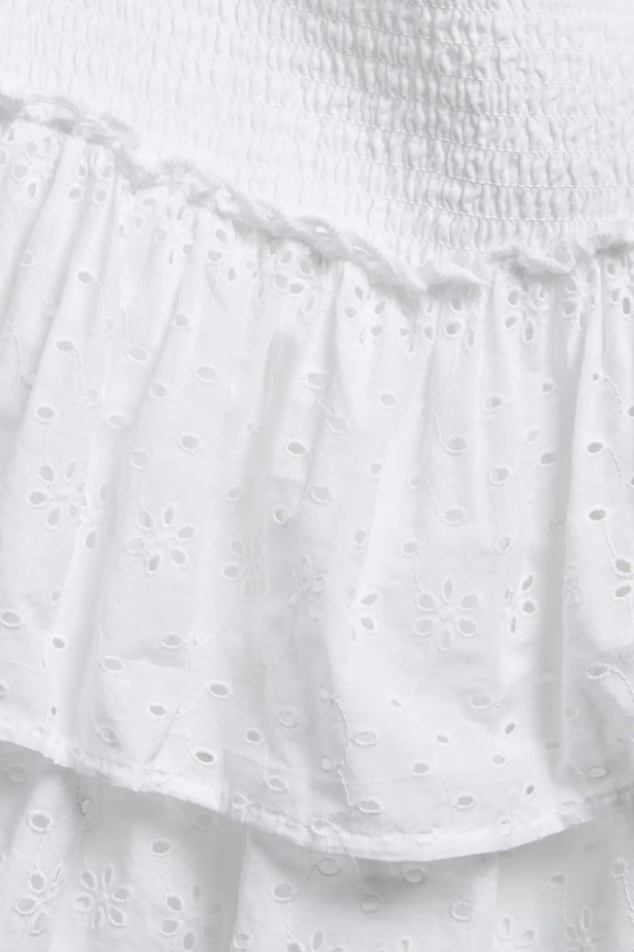Lyhyt hame, broderie anglaise | Valkoinen | Lapset | Kappahl