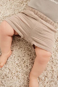 Lyhythihainen body krokotiilikuviolla | Beige | Vauvat | Kappahl