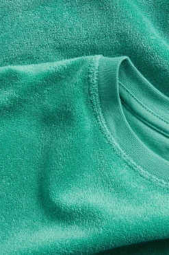 Lyhythihainen frotee-t-paita | Vihreä | Lapset | Kappahl