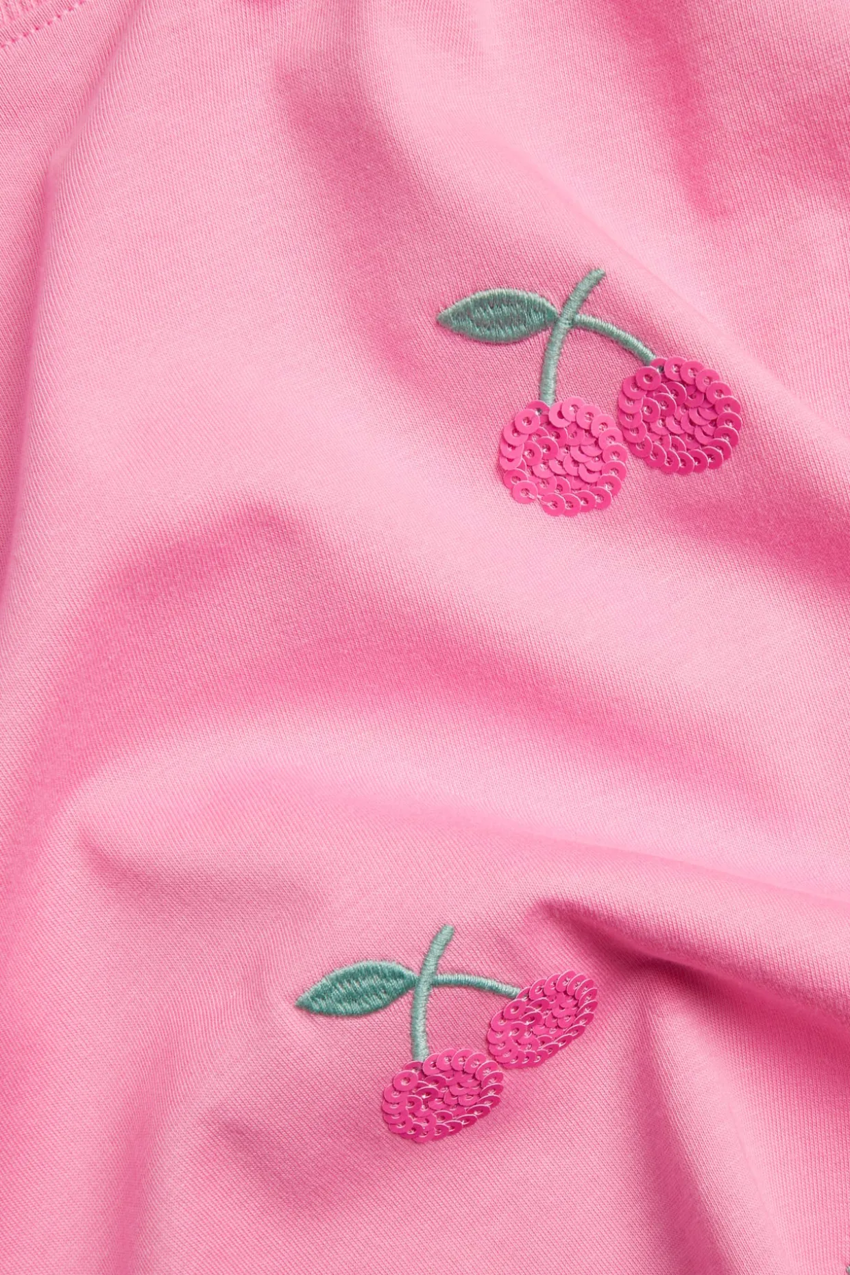 Lyhythihainen kirsikkasomisteinen t-paita | Pinkki | Lapset | Kappahl