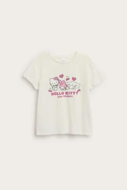 Lyhythihainen paita, jossa Hello Kitty -teema | Luonnonvalkoinen | Lapset | Kappahl