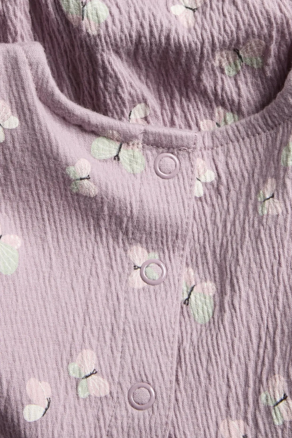 Lyhythihainen perhoskuvioinen potkupuku | Violetti | Vauvat | Kappahl