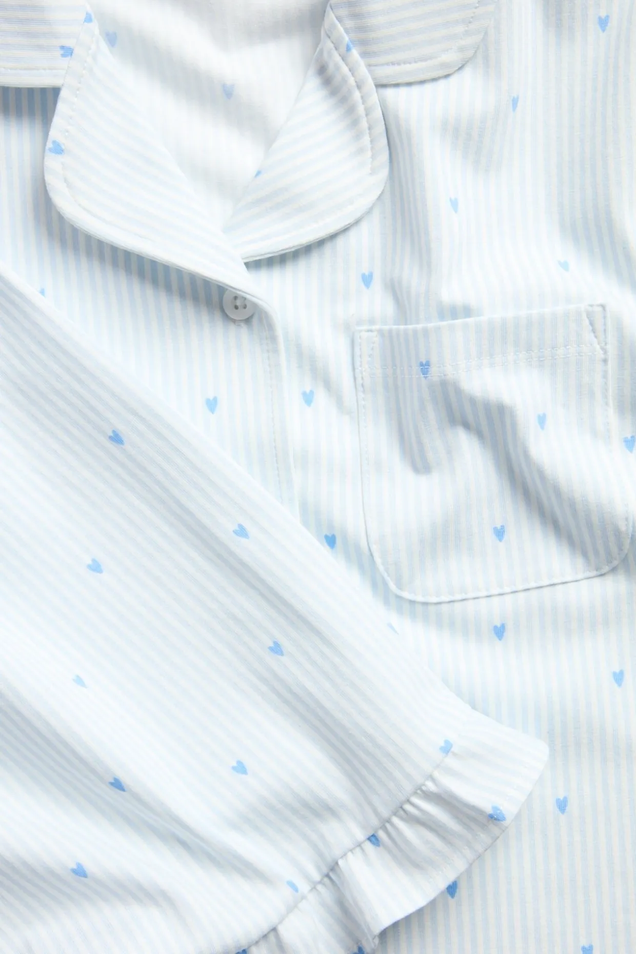 Lyhythihainen puuvillapyjama | Sininen | Lapset | Kappahl