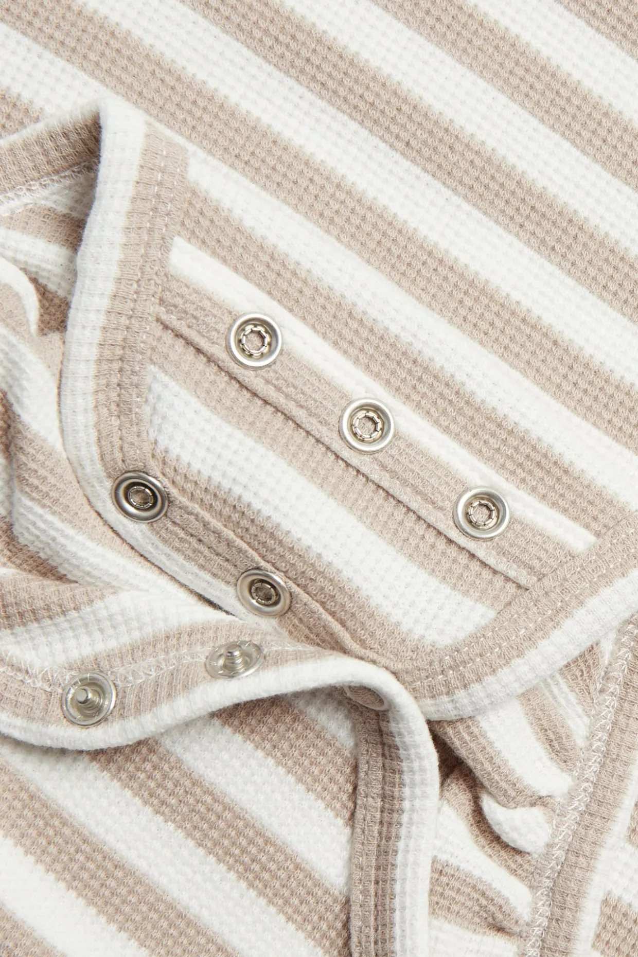 Lyhythihainen raidallinen body | Beige | Vauvat | Kappahl