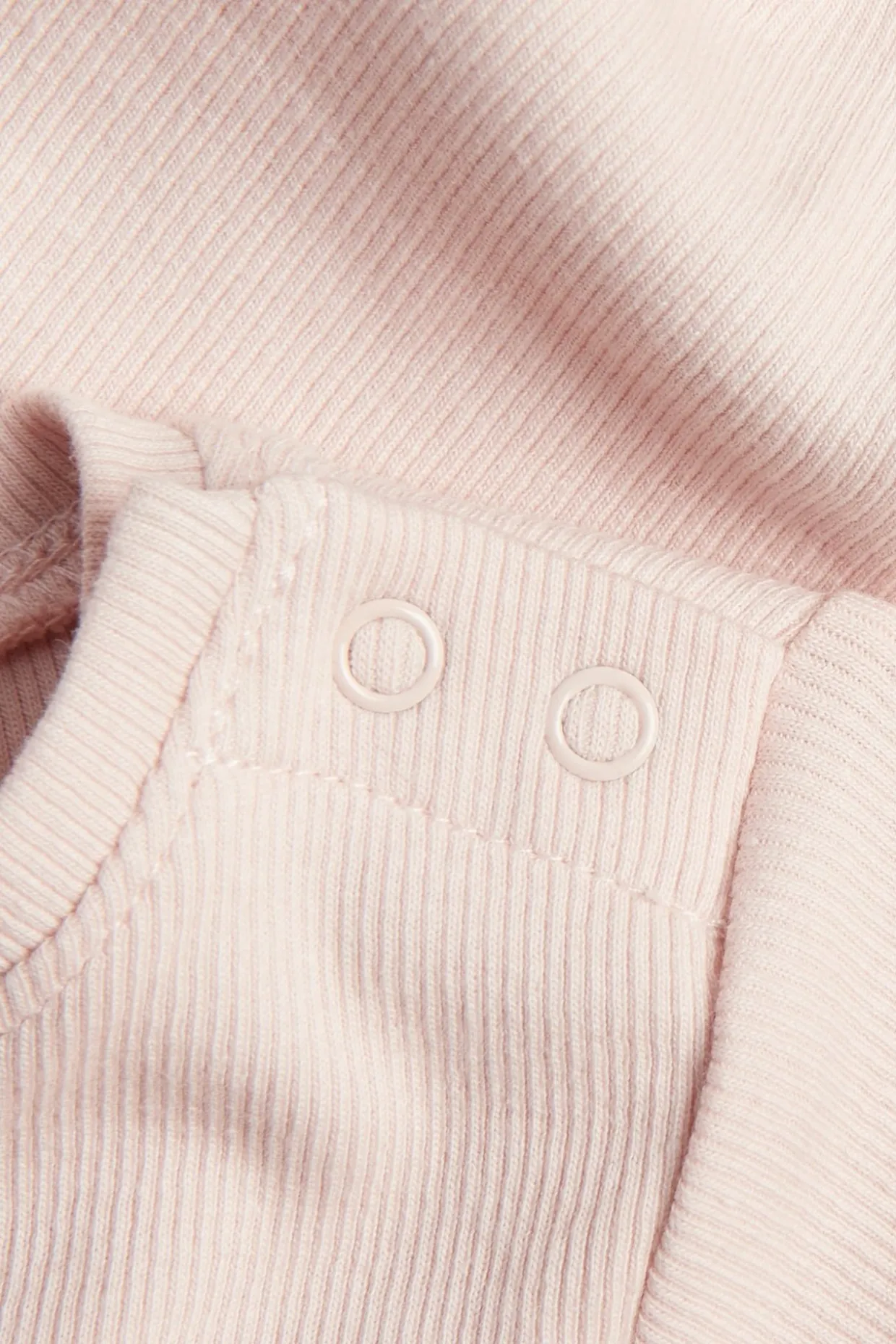 Lyhythihainen ribattu body | Pinkki | Vauvat | Kappahl