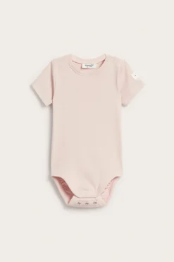 Lyhythihainen ribattu body | Pinkki | Vauvat | Kappahl
