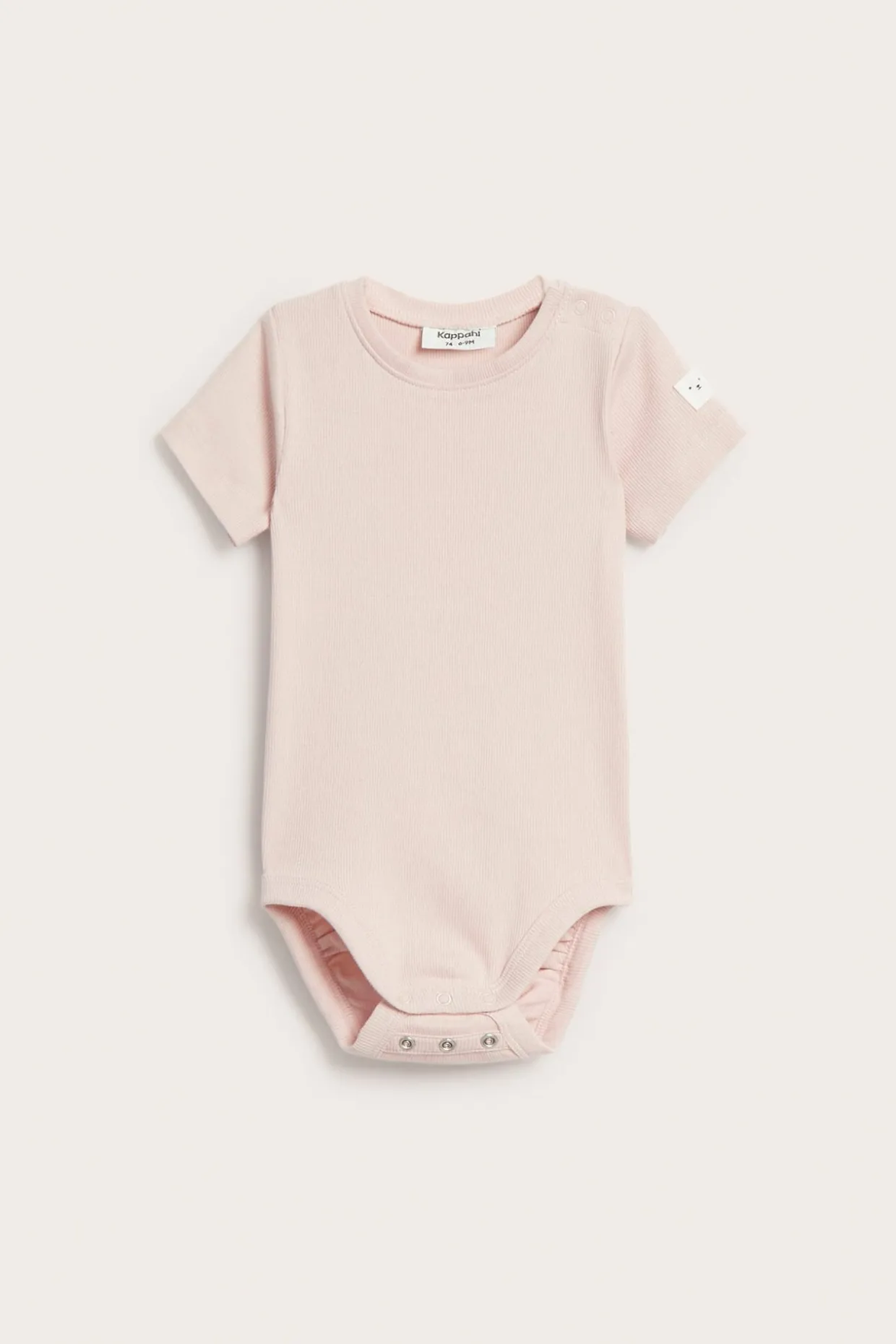 Lyhythihainen ribattu body | Pinkki | Vauvat | Kappahl