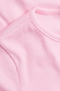 Lyhythihainen ribattu paita | Pinkki | Lapset | Kappahl