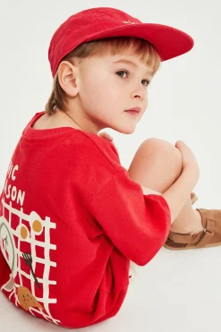 Lyhythihainen t-paita, jossa on painatus | Punainen | Lapset | Kappahl