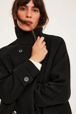 Lyhyt takki | Musta | Naiset | Kappahl
