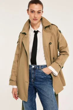 Lyhyt trenssitakki | Beige | Naiset | Kappahl