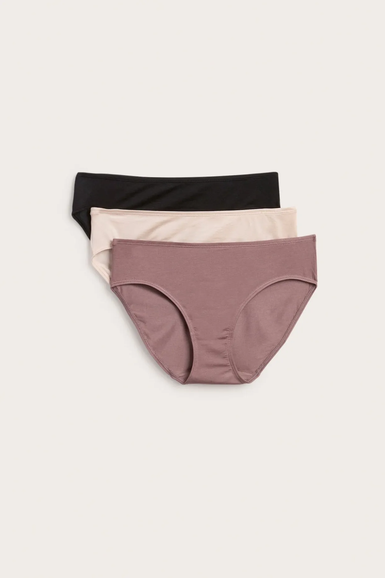 Lyocell-alushousut, 3-pack | Tummanpinkki | Naiset | Kappahl