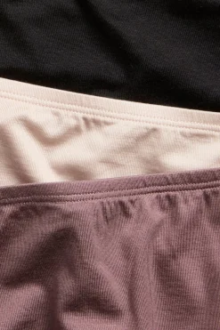 Lyocell-hipsterit, 3-pack | Tummanpinkki | Naiset | Kappahl