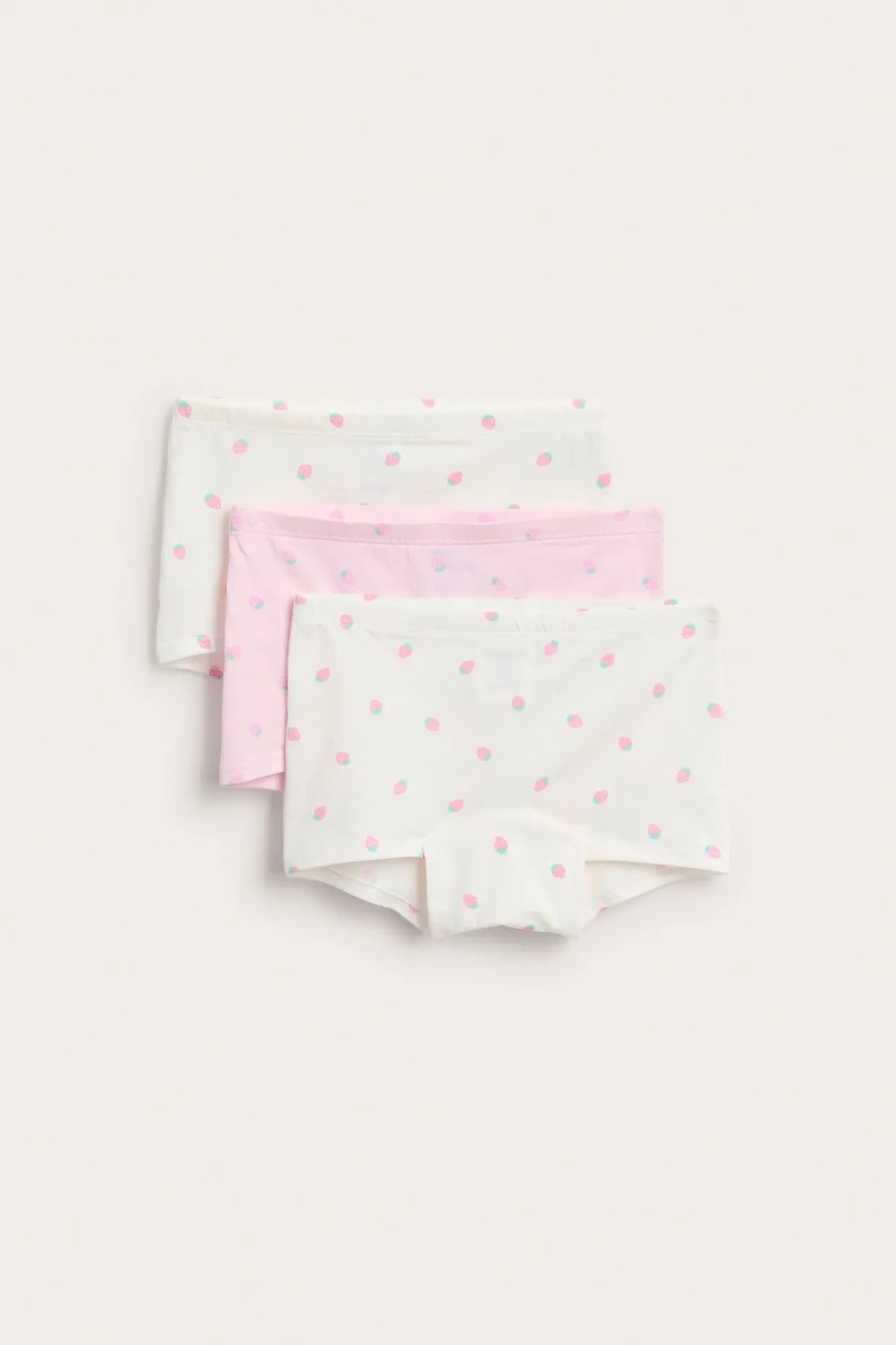 Mansikkakuvioiset bokserit, 3-pack | Pinkki | Lapset | Kappahl
