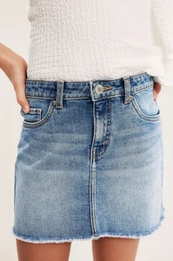 Matalavyötäröinen farkkuhame | Vaalea denim | Lapset | Kappahl