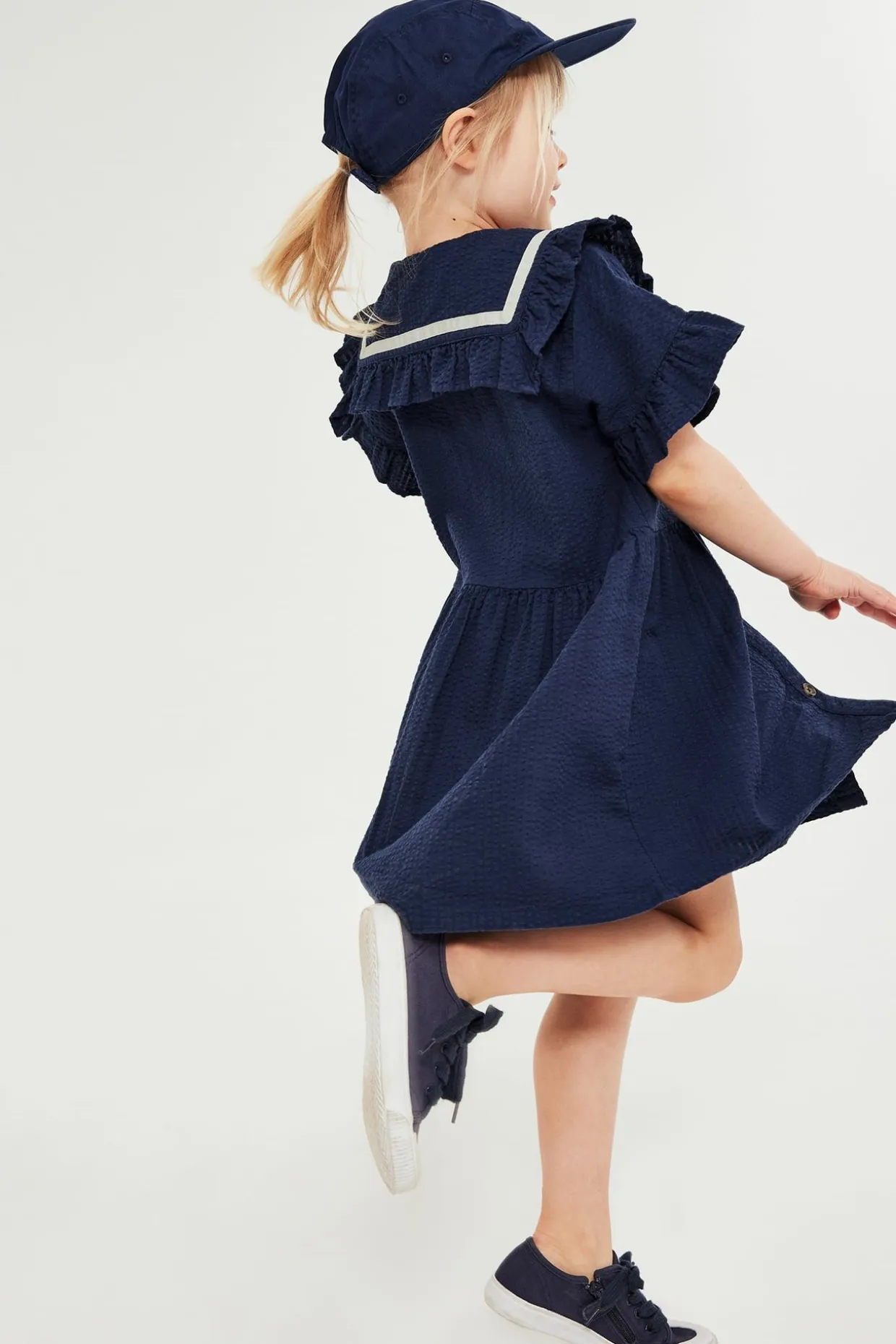 Mekko, jossa on röyhelöt | Sininen | Lapset | Kappahl