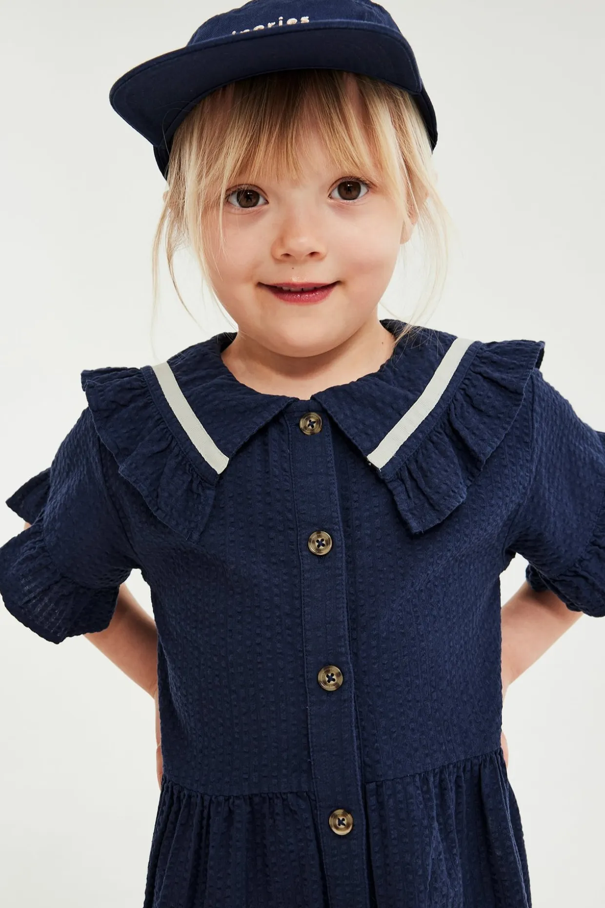 Mekko, jossa on röyhelöt | Sininen | Lapset | Kappahl