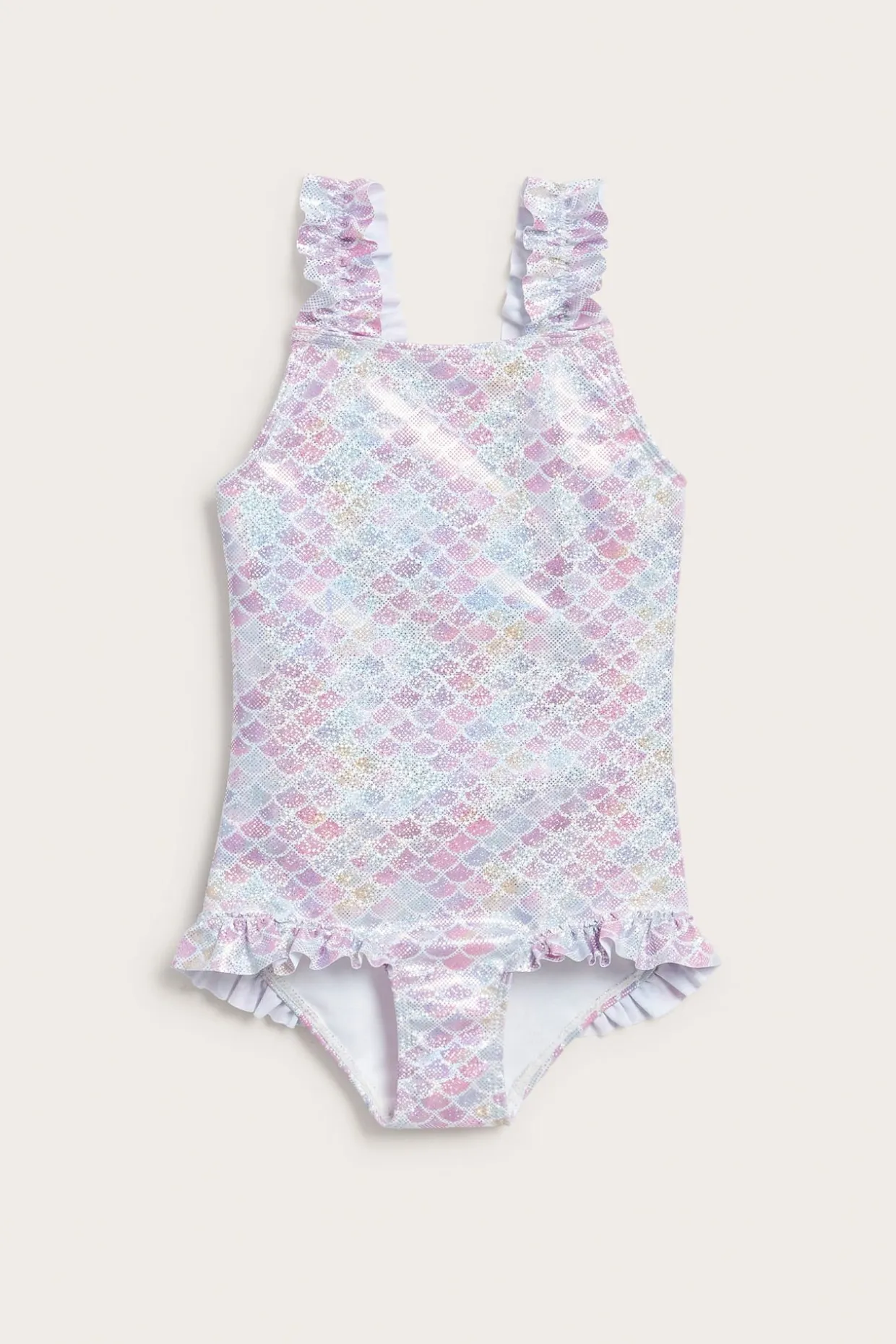 Merenneitokuvioinen uimapuku | Vaaleanvioletti | Lapset | Kappahl