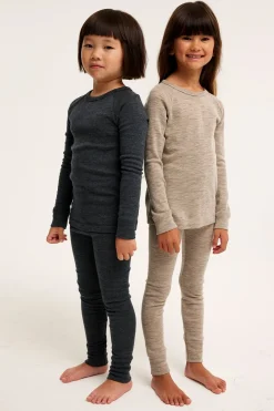 Merinovillaa oleva Kaxs-malliston aluskerrastopaita | Meleerattu beige | Lapset | Kappahl