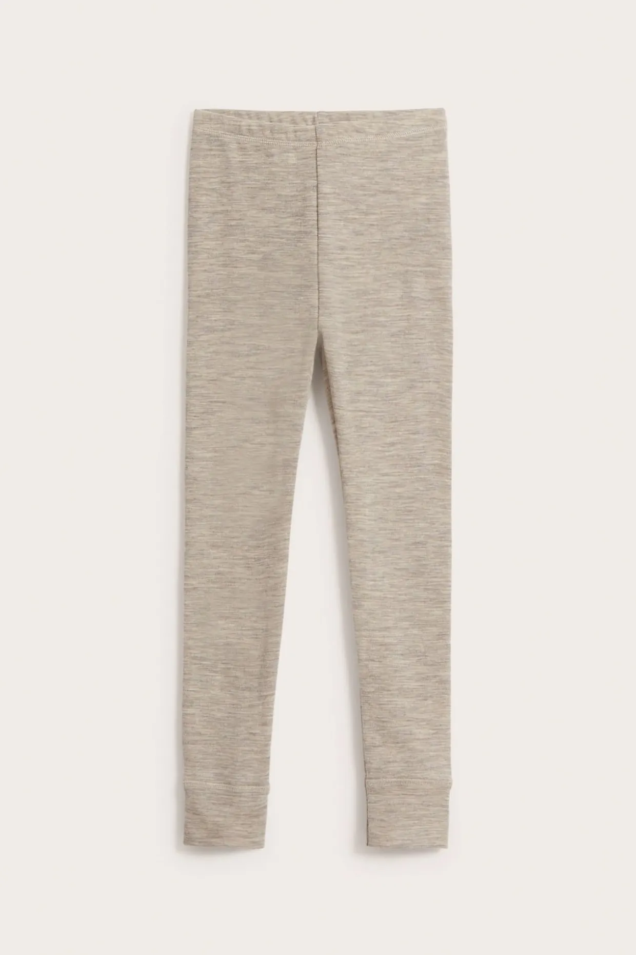 Merinovillaa olevat Kaxs-malliston aluskerrastohousut | Meleerattu beige | Lapset | Kappahl