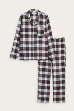 Miesten ruudullinen flanellipyjama | Tummansininen | Miehet | Kappahl