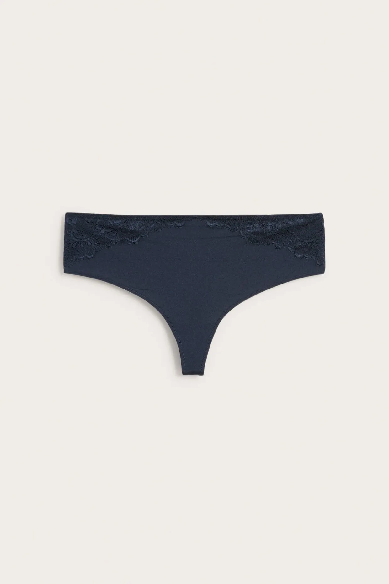 Mikromateriaalia olevat stringit | Tummansininen | Naiset | Kappahl