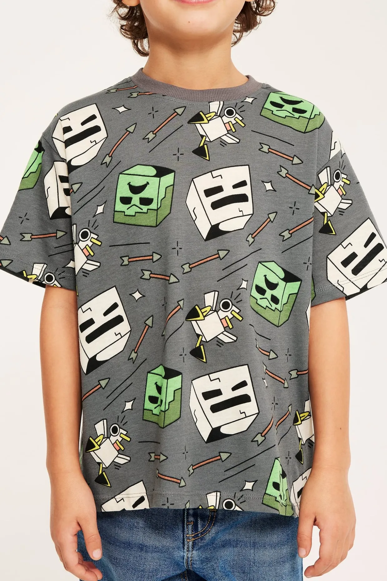 Minecraft-t-paita | Harmaa | Lapset | Kappahl