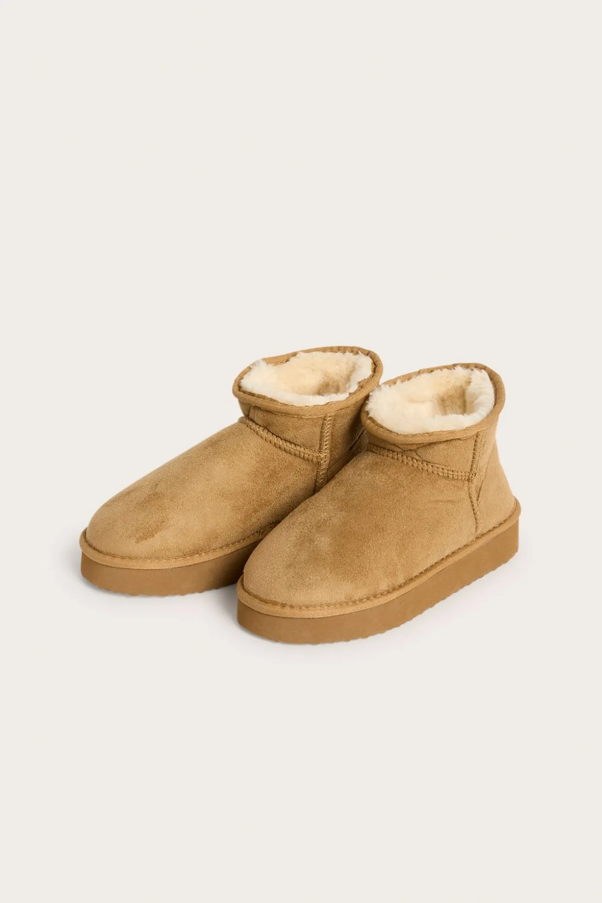 Mokkanahkajäljitelmää olevat saappaat | Beige | Lapset | Kappahl