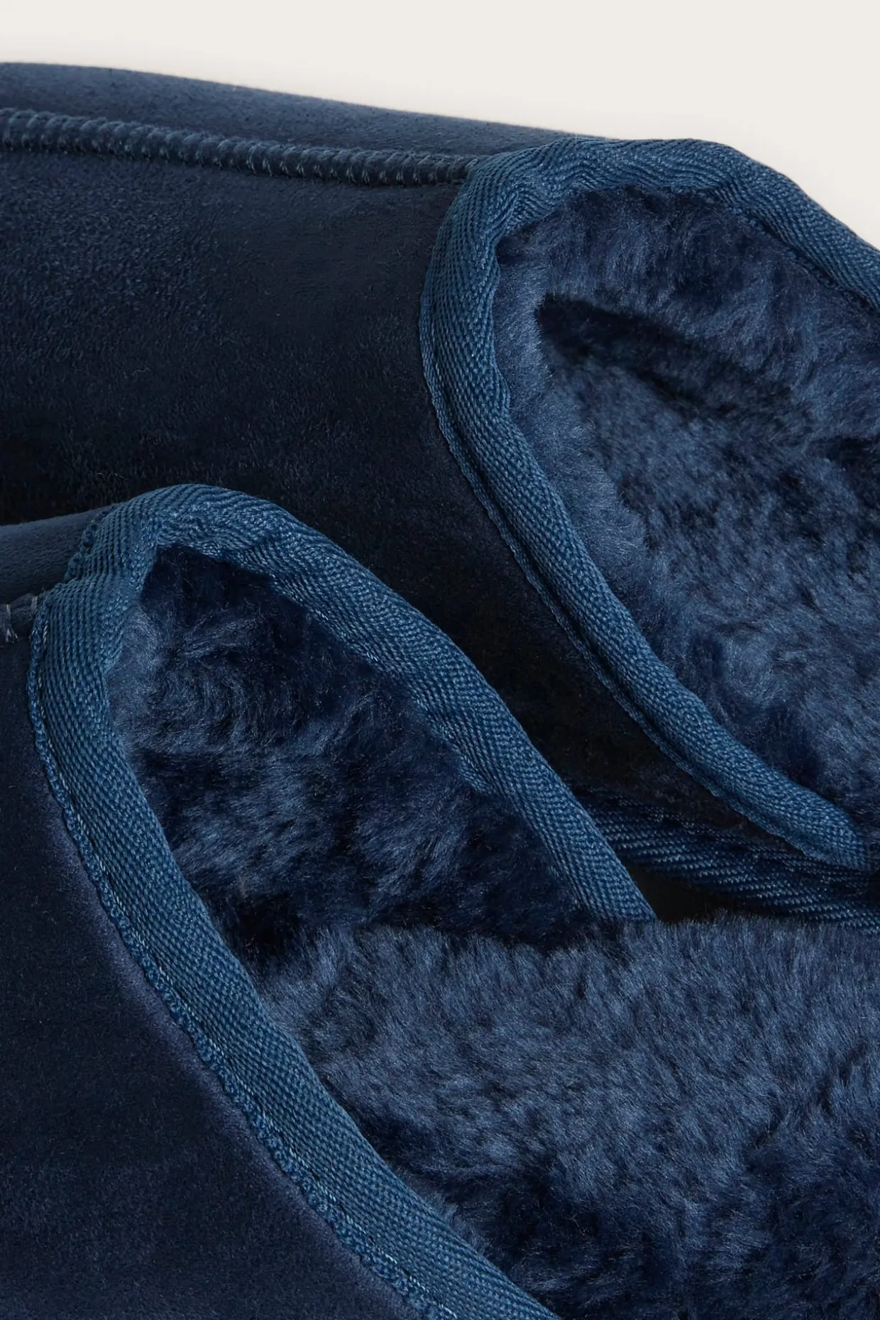 Mokkanahkajäljitelmää olevat tohvelit | Tummansininen | Lapset | Kappahl