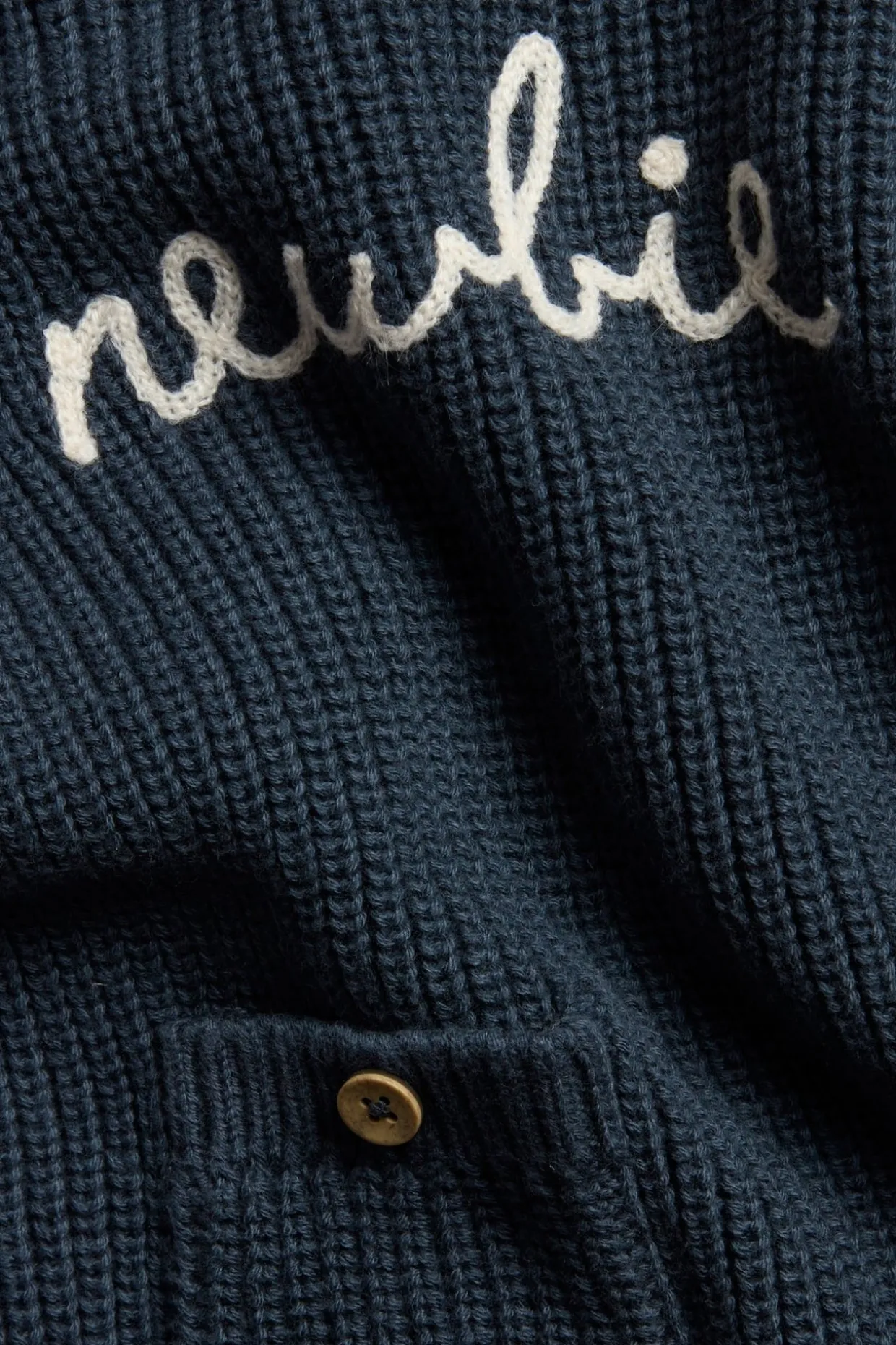 Neulepusero Newbie-logolla | Tummansininen | Vauvat | Newbie