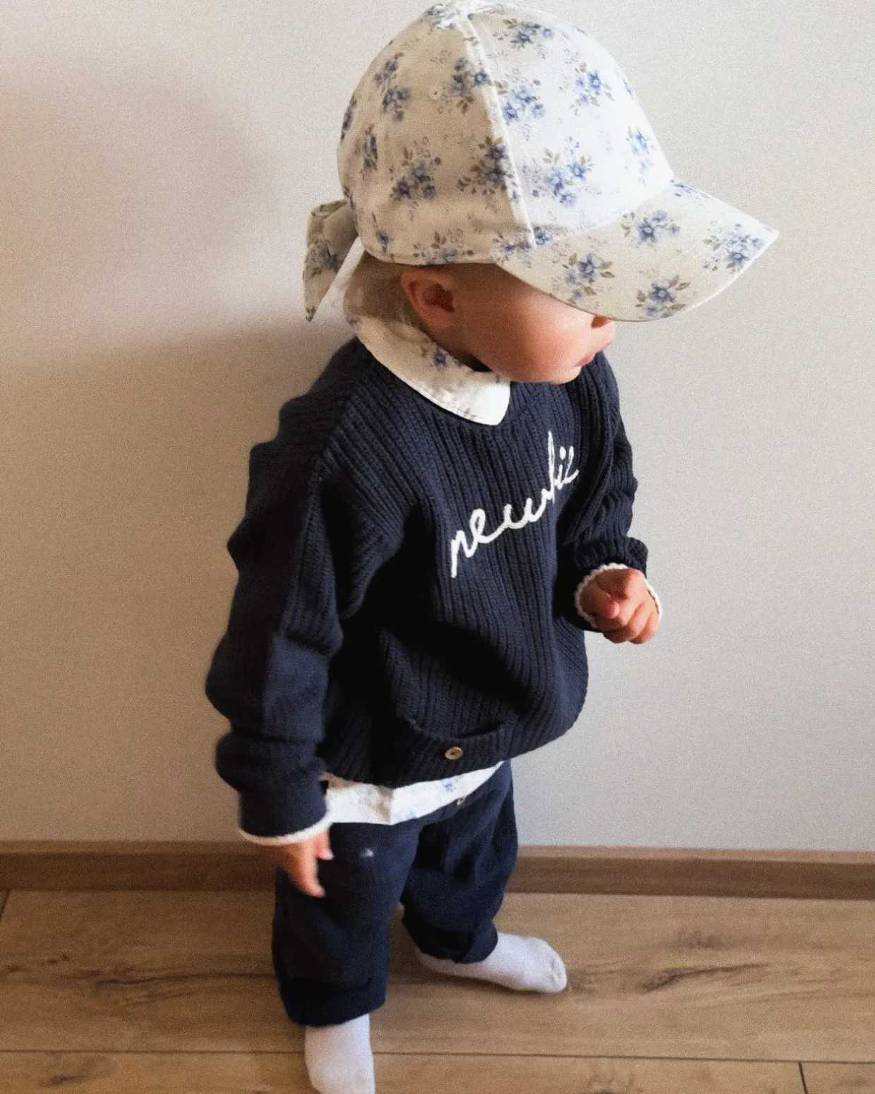 Neulepusero Newbie-logolla | Tummansininen | Lapset | Newbie