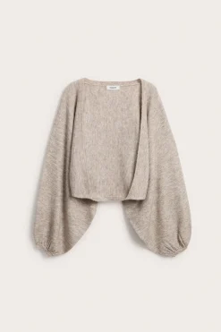 Neulottu bolero | Meleerattu beige | Naiset | Kappahl