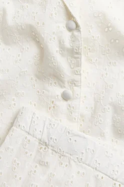Newbie Womanin pyjama englantilaisella kirjonnalla | Luonnonvalkoinen | Lapset | Newbie