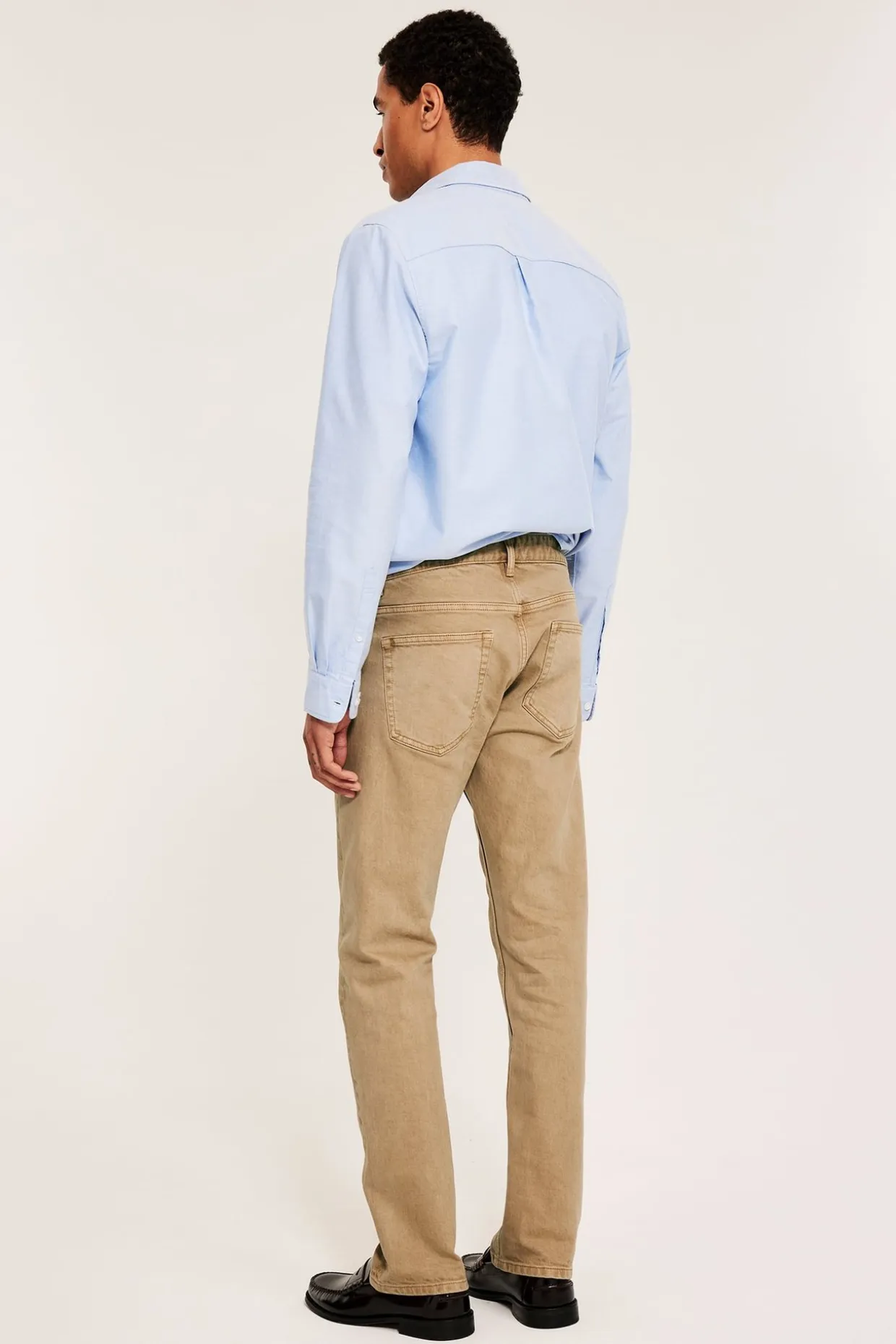 Normaalimalliset tvillifarkut | Beige | Miehet | Kappahl