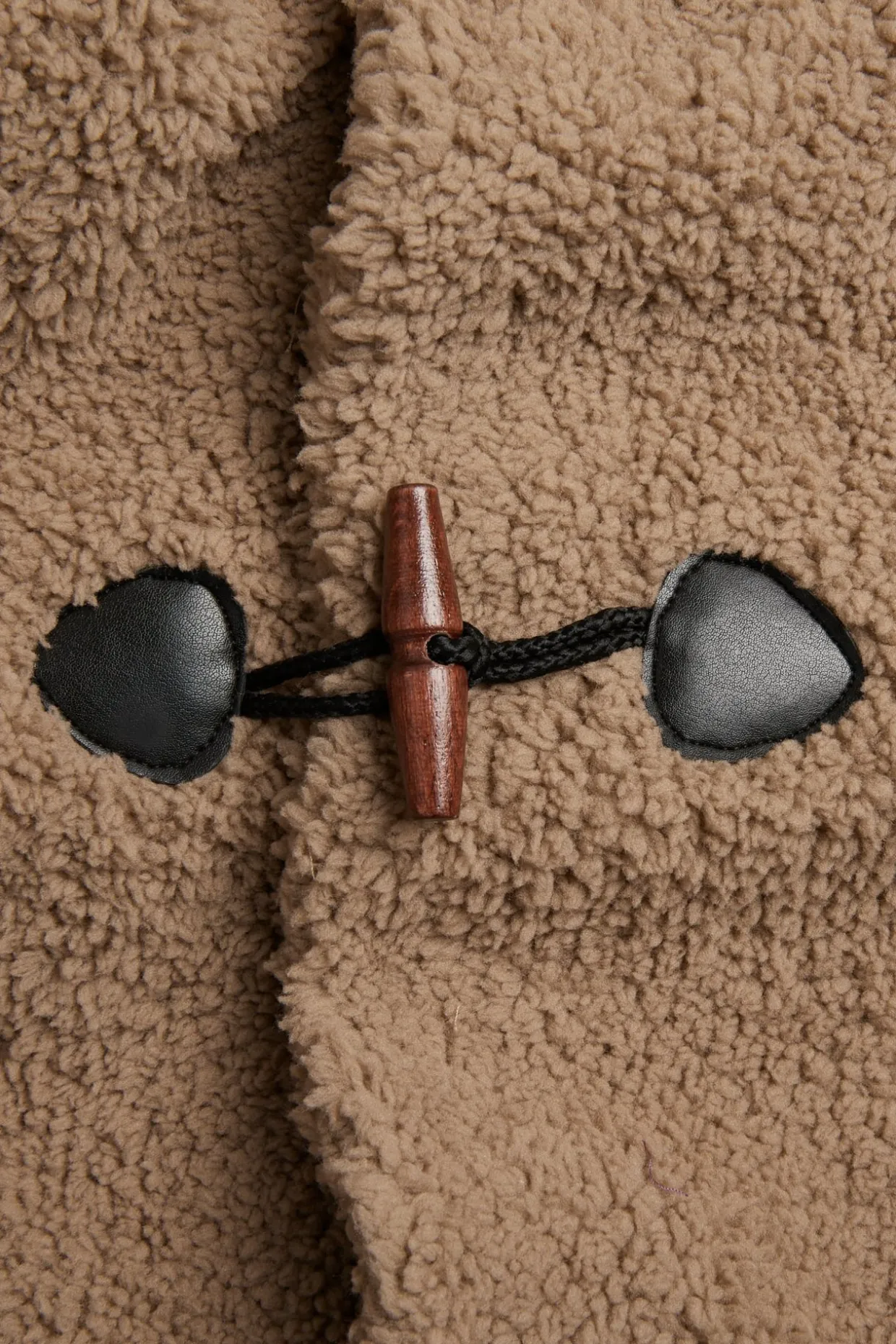 Nukkakangastakki duffel-napeilla | Beige | Naiset | Kappahl