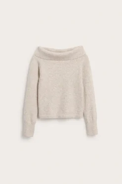 Off-shoulder-neulepusero | Meleerattu beige | Lapset | Kappahl