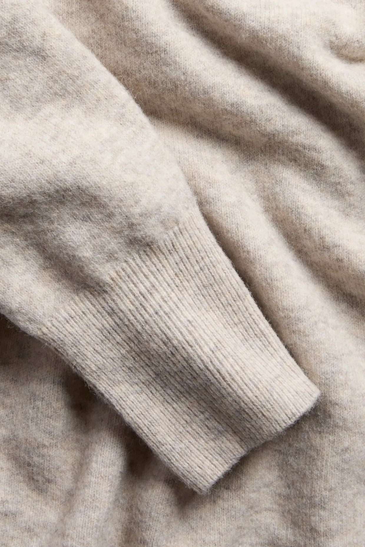 Off-shoulder-neulepusero | Meleerattu beige | Lapset | Kappahl