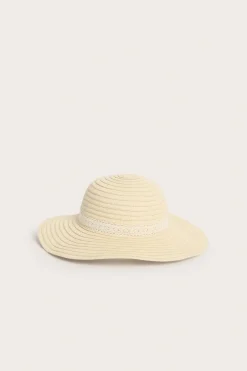 Olkihattu pitsinauhalla | Beige | Lapset | Kappahl