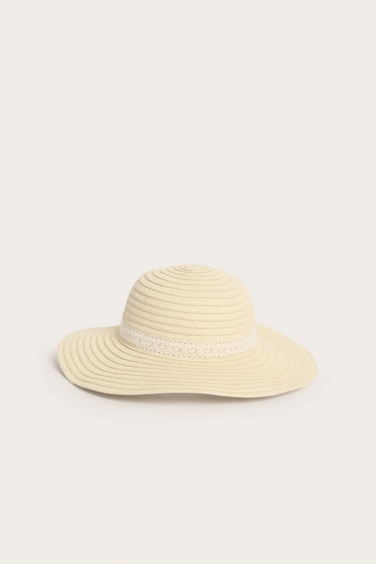 Olkihattu pitsinauhalla | Beige | Lapset | Kappahl