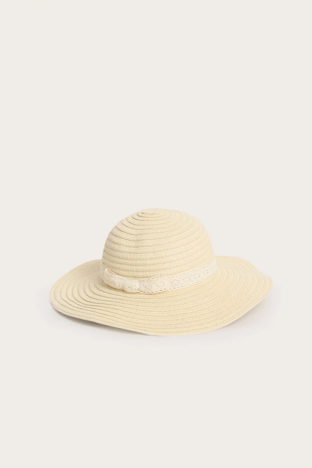 Olkihattu pitsinauhalla | Beige | Lapset | Kappahl