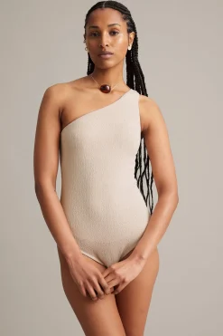 One shoulder -uimapuku | Vaaleanbeige | Naiset | Kappahl