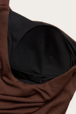 One shoulder -uimapuku | Viininpunainen | Naiset | Kappahl