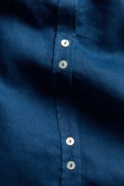 Oversized-mallinen pellavapaita | Sininen | Naiset | Kappahl